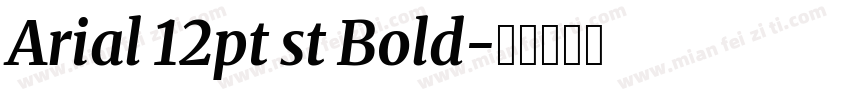 Arial 12pt st Bold字体转换